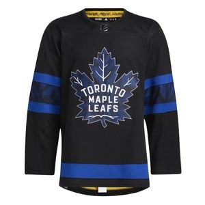 TORONTO MAPLE LEAFS NHL ADIDAS MEN'S BLACK THIRD PRIMEGREEN AUTHENTIC PRO JERSEY